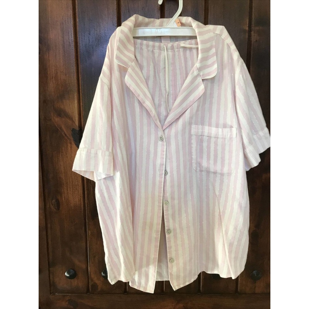 Victoria Secrets Sleep Bed Lounge Wear Womens Large Pants Top Shorts Set
